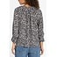 Liverpool Los Angeles Button Front Woven Top In Black Cream/Hearts
