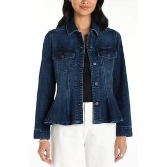 Liverpool Los Angeles Fit And Flare Trucker Jacket In Delacey