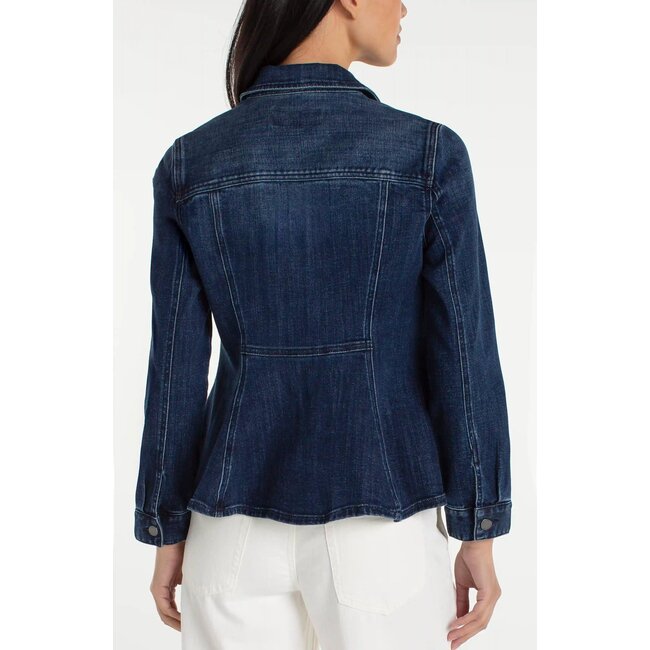 Liverpool Los Angeles Fit And Flare Trucker Jacket In Delacey