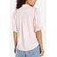 Liverpool Los Angeles Elbow Puff Sleeve Snap Front Knit Shirt In Pink