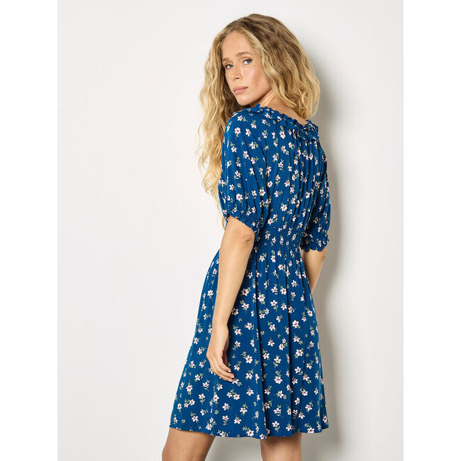 Apricot Floral Milkmaid Frill Mini Dress (more colours)