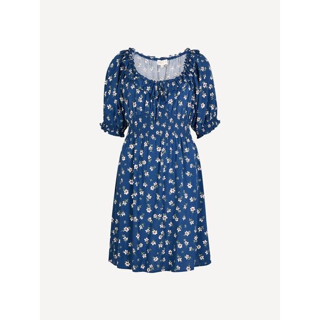 Apricot Floral Milkmaid Frill Mini Dress (more colours)