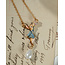 Fable England Necklace - Peter Rabbit and Butterfly Pearl Drop