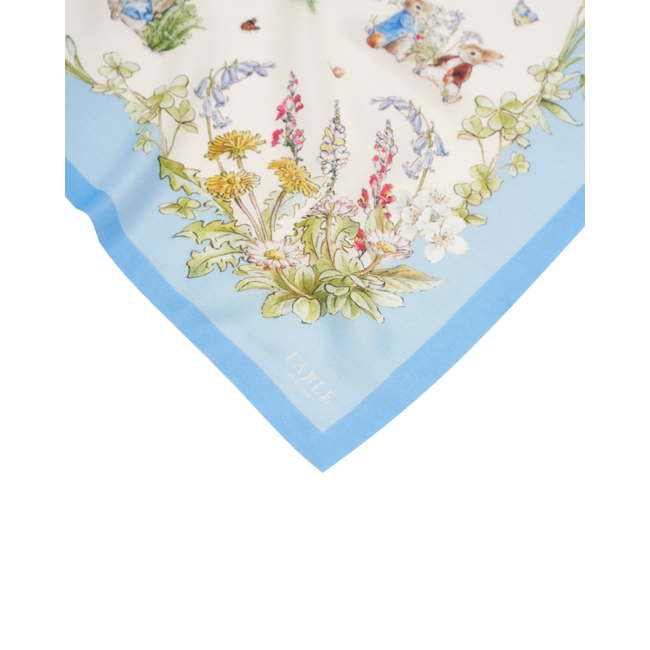 Fable England Scarf - Peter Rabbit Cream Rectangle