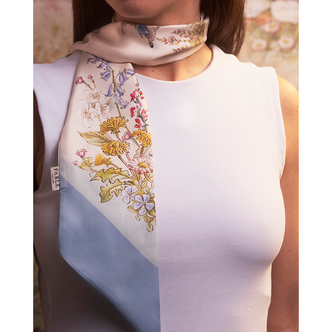 Fable England Scarf - Peter Rabbit Cream Twilly