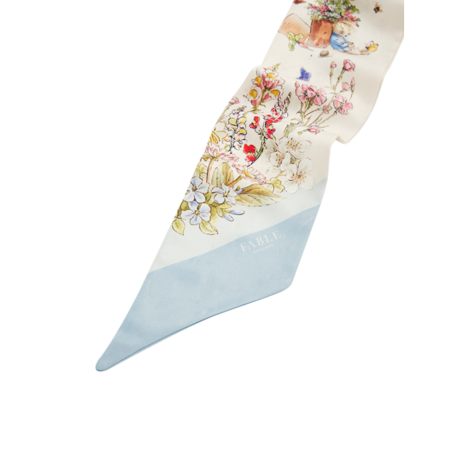 Fable England Scarf - Peter Rabbit Cream Twilly