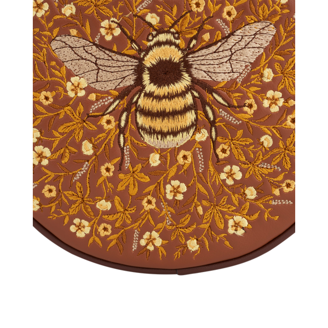Fable England Bumble Bee Tan Circle Purse