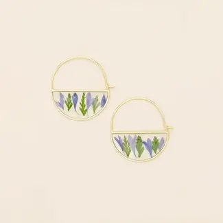 Scout Hoop Earring - Purple Cornflower