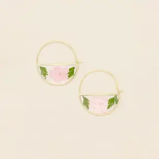 Scout Hoop Earring - Pink Cherry Blossom