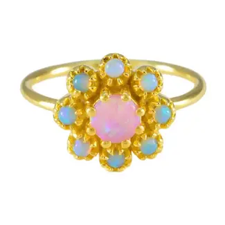 La Kaiser Vintage Opal Fleur Ring