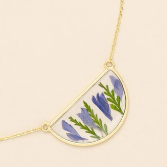 Scout Necklace - Purple Cornflower/Gold