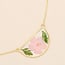 Scout Necklace - Pink Cherry Blossom/Gold