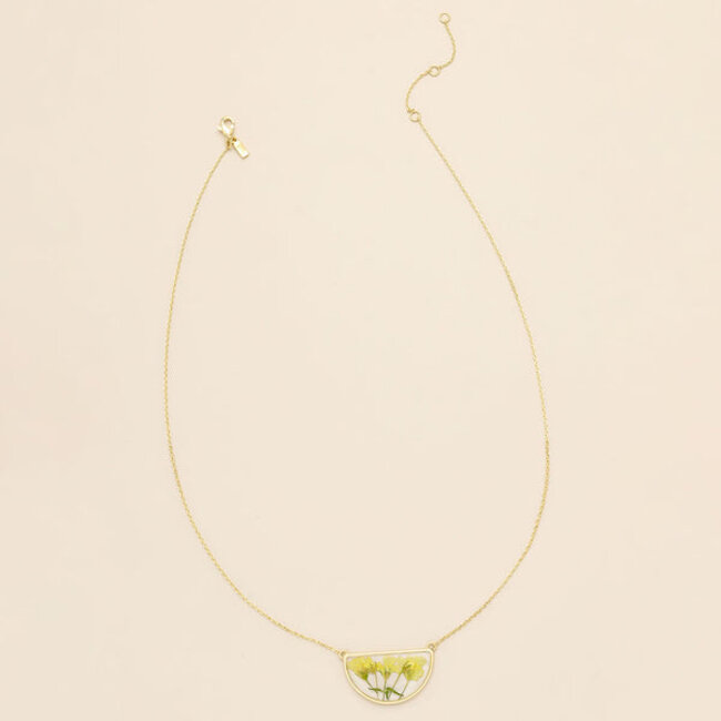 Scout Necklace - Yellow Baby's Breath/Gold