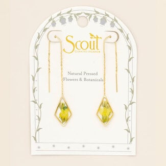 Scout Thread Earring - Yellow Baby's Breath