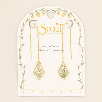 Scout Thread Earring - White Lace Flower