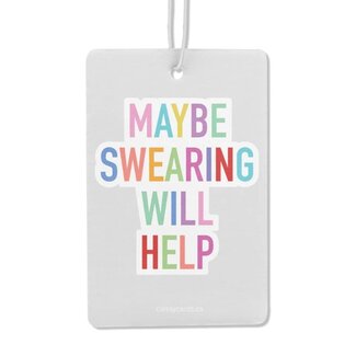 Classy Cards Air Freshener - Maybe Swearing
