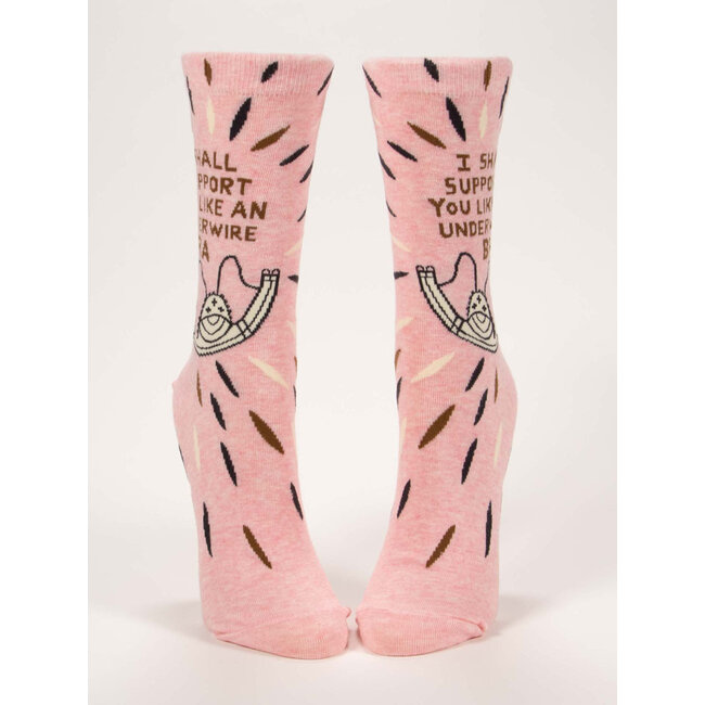 Blue Q I Shall Support You Women's Crew Socks