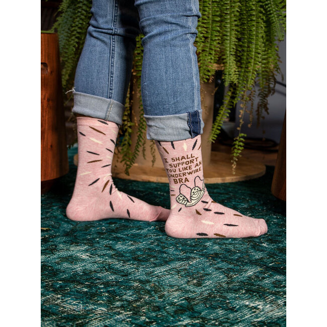 Blue Q I Shall Support You Women's Crew Socks