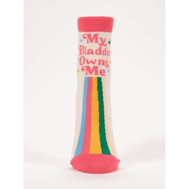 Blue Q My Bladder Owns Me Women's Ankle Socks