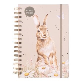 Wrendale 'AMONG THE DAISIES' Rabbit Blank Notebook