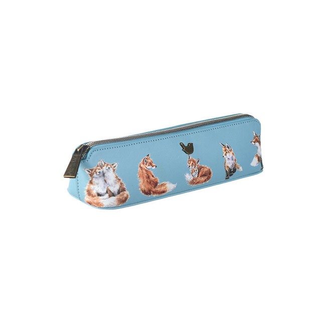 Wrendale 'BORN TO BE WILD' Fox Brush Bag/Pencil Case