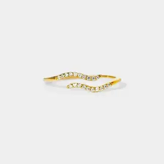 Ocean Wave Beach Stacking Bypass Ring