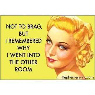 Ephemera Magnet - Not to brag, but I remembered why