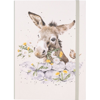 Wrendale 'FINE AND DANDY' Donkey Flexi Notebook
