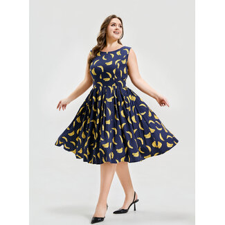 Miss Lulo Lily - Cubic Banana Dress