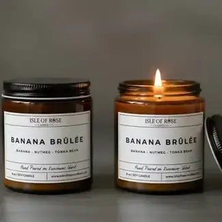 Isle of Rose Candle Co Candle - Banana Brûlée