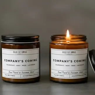 Isle of Rose Candle Co Candle - Company’s Coming
