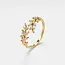 Dainty Olive Branch Bypass Ring