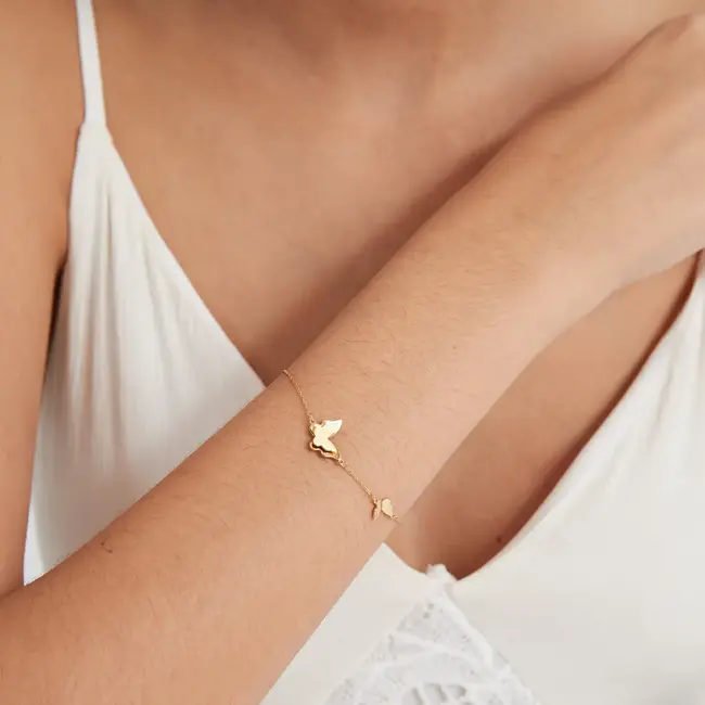 Double Butterfly Charm Bracelet