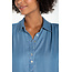Liverpool Los Angeles Popover Shirt with Shirring In Sunlight Blue