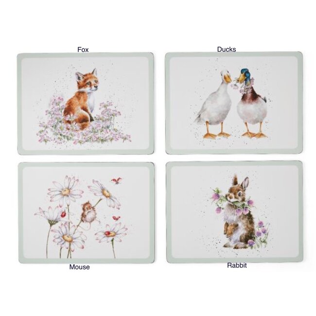 Wrendale 'WILDFLOWER' Animal Placemats