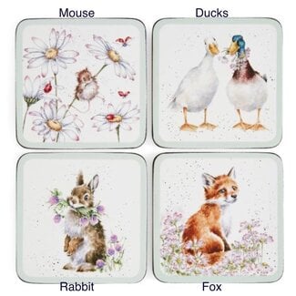Wrendale 'WILDFLOWER' Animal Coasters