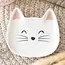 White Cat Face Trinket Dish