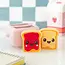 Kawaii Toast Salt and Pepper Shakers in Toaster Holder