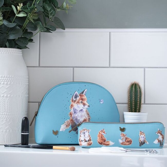 Wrendale 'BORN TO BE WILD' Fox Brush Bag/Pencil Case