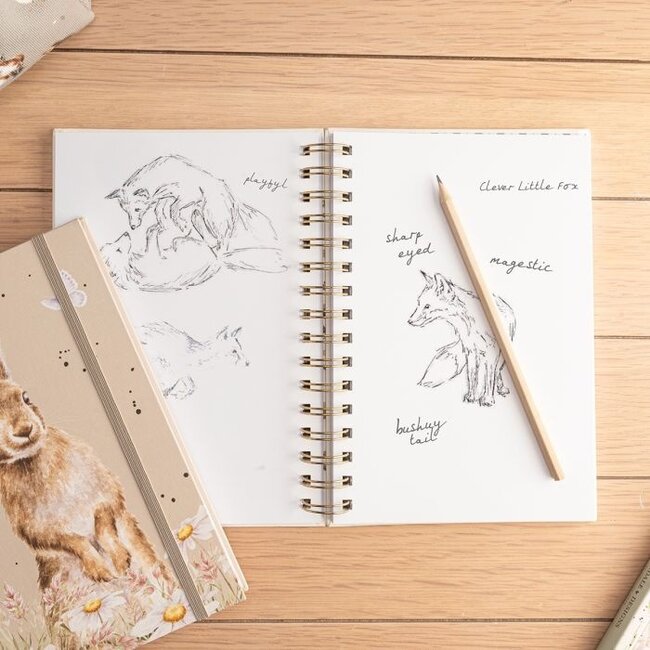 Wrendale 'AMONG THE DAISIES' Rabbit Blank Notebook