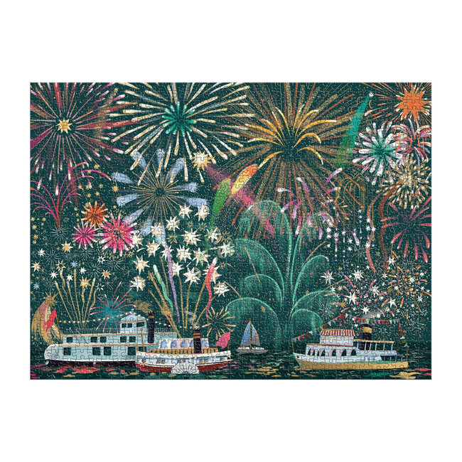 Galison/mudpuppy Fireworks Jubilee 1000 Piece Foil Puzzle