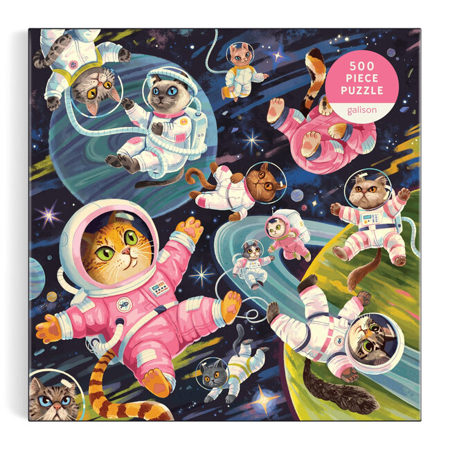 Galison/mudpuppy A Space Meowdyssey 500 Piece Puzzle