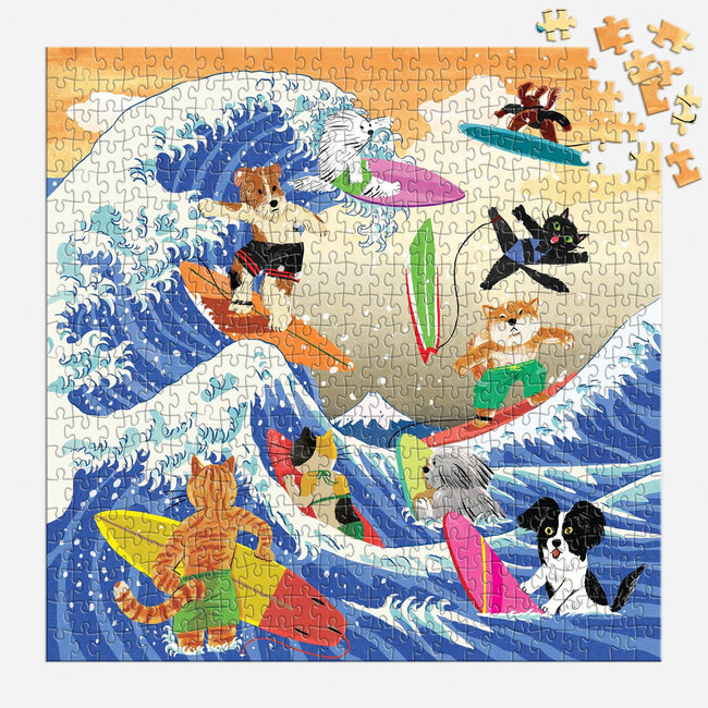 Galison/mudpuppy The Great Surf 500 Piece Puzzle