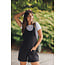 Papillon Black Tie Detail Romper with Pockets