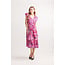 Papillon Fuchsia Bright Geo Print Short Sleeve Dress