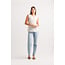 Papillon White Floral Sleeveless Layered Blouse