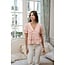 V-Neck Peter Pan Collar Top With Lace