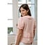 V-Neck Peter Pan Collar Top With Lace