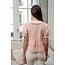V-Neck Peter Pan Collar Top With Lace