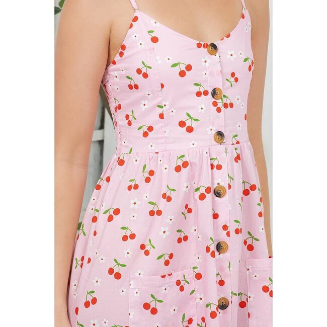 Cherry Print Cami Dress